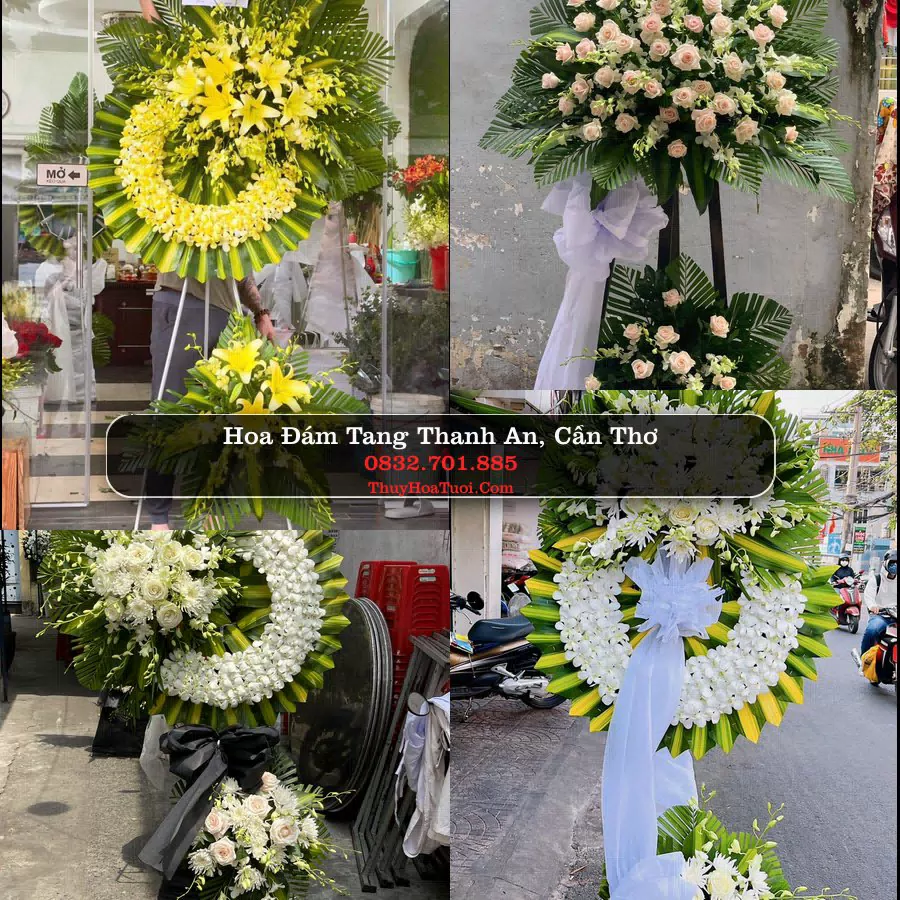 Vòng hoa chia buồn Thanh An, Cần Thơ - ThuyHoaTuoi.Com