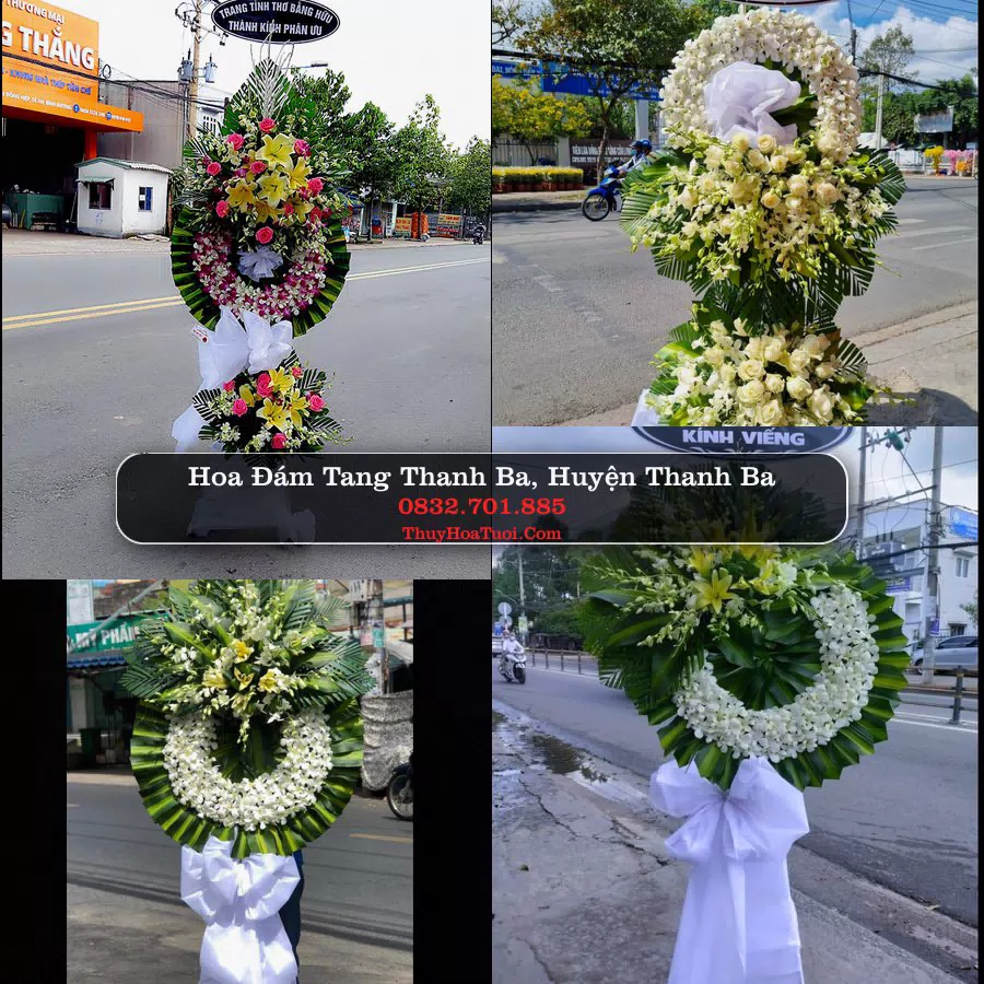 Kệ hoa tang lễ giao tại Thanh Ba, Phú Thọ