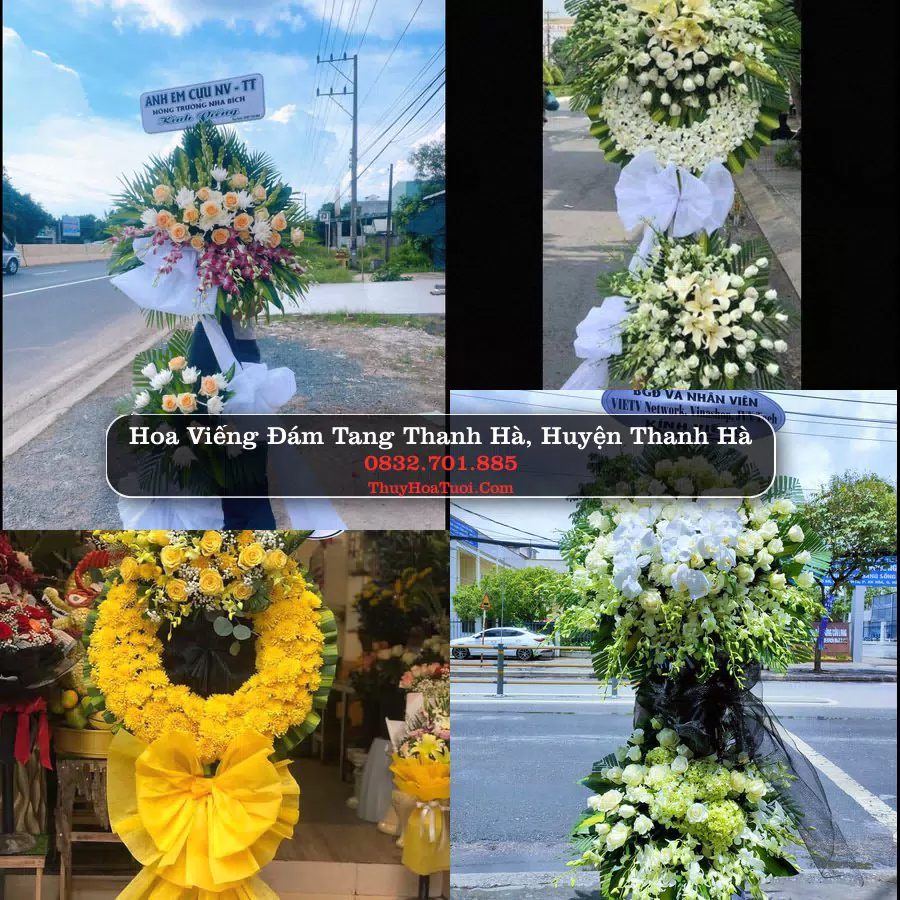 Vòng hoa chia buồn Thanh Hà - ThuyHoaTuoi.Com