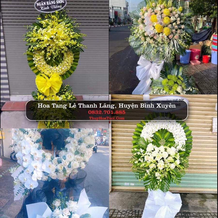Kệ hoa tang lễ giao tại Thanh Lãng, Vĩnh Phúc