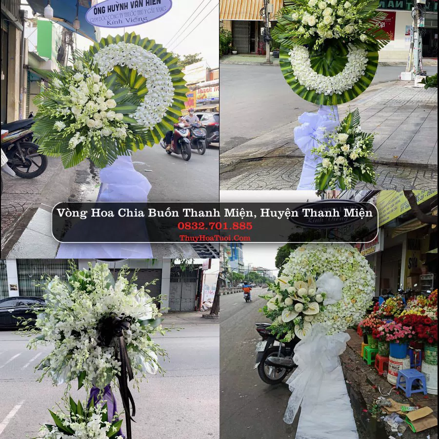 Vòng hoa chia buồn Thanh Miện - ThuyHoaTuoi.Com