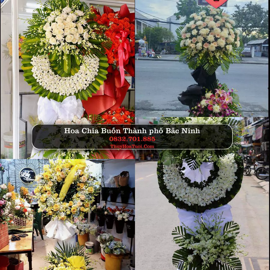 Vòng hoa chia buồn Thành phố Bắc Ninh - ThuyHoaTuoi.Com