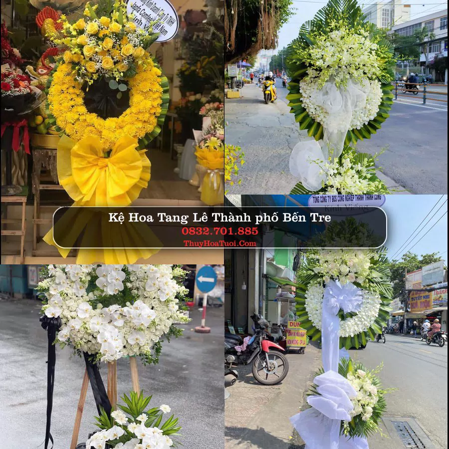 Vòng hoa chia buồn Thành phố Bến Tre - ThuyHoaTuoi.Com