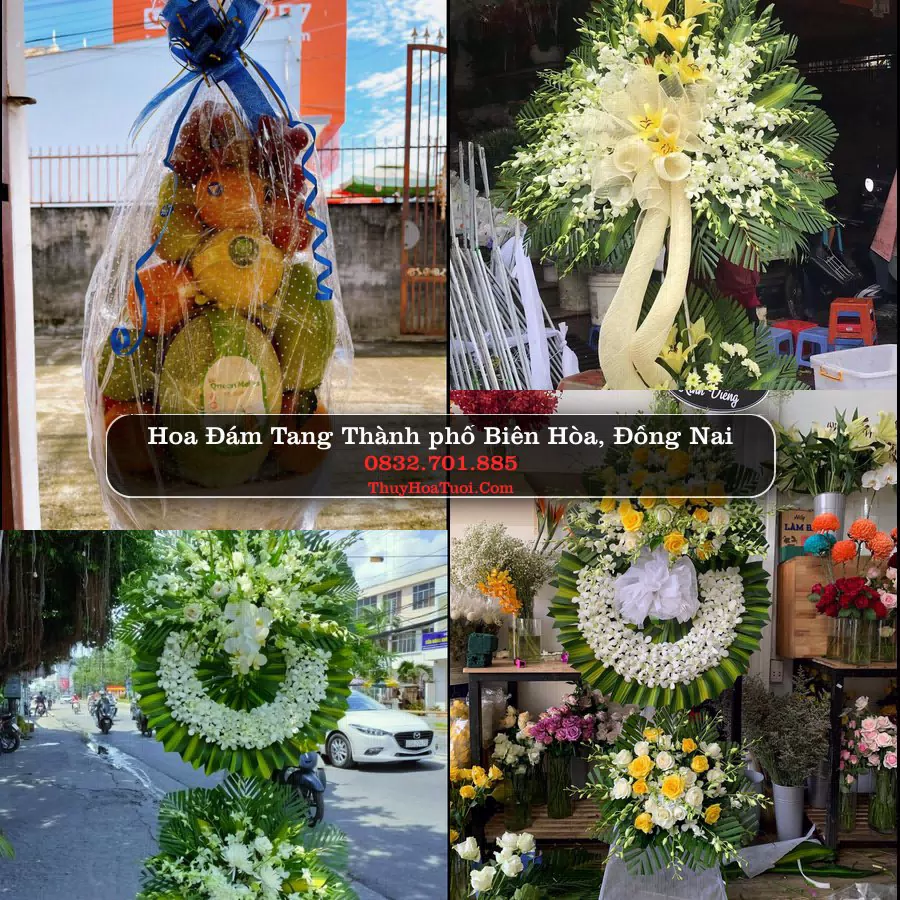 Vòng hoa chia buồn Thành phố Biên Hòa, Đồng Nai - ThuyHoaTuoi.Com