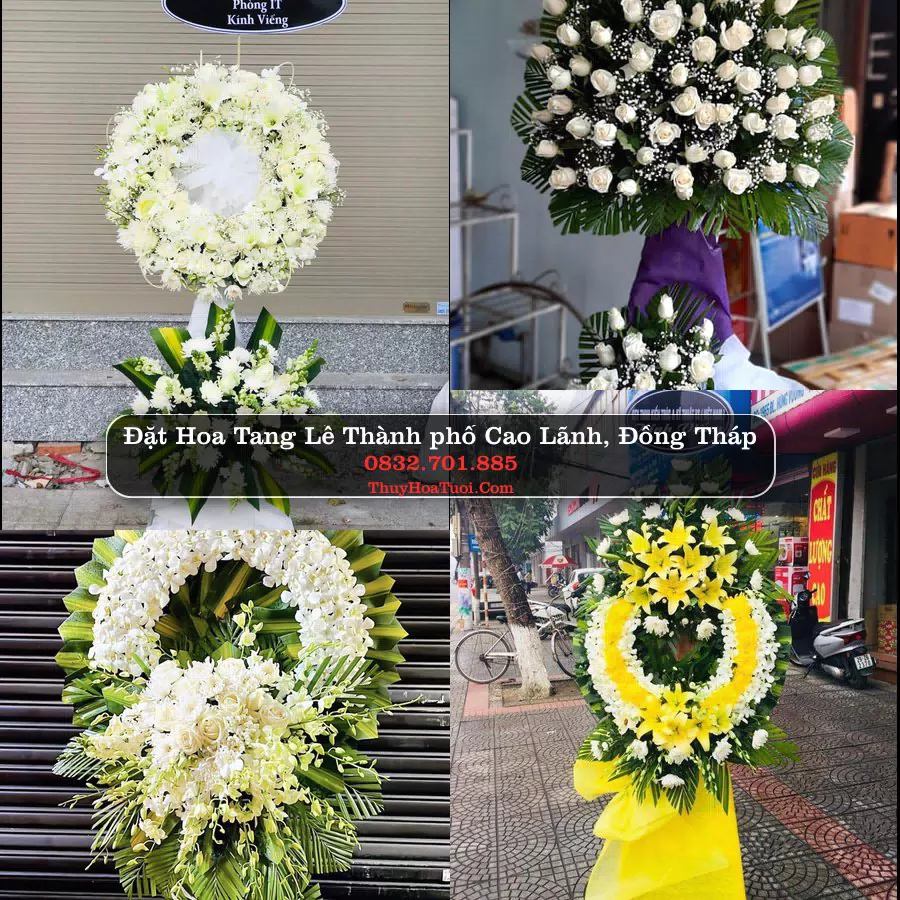 Vòng hoa chia buồn Thành phố Cao Lãnh, Đồng Tháp - ThuyHoaTuoi.Com