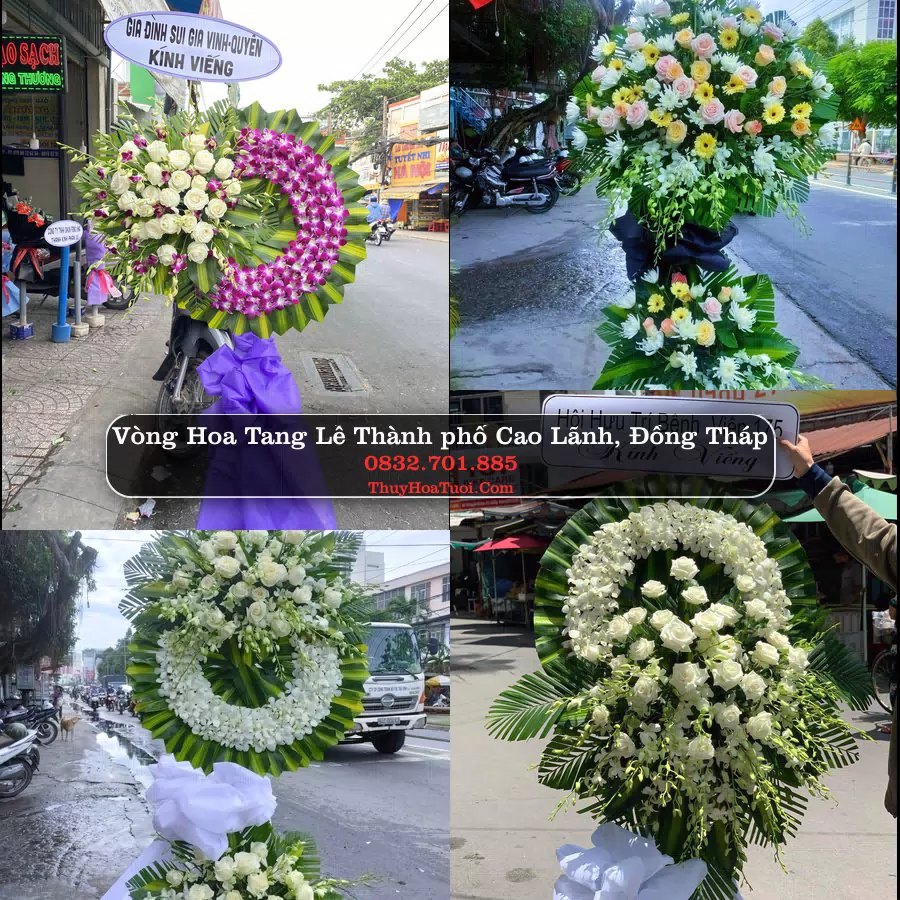 Kệ hoa tang lễ giao tại Thành phố Cao Lãnh, Đồng Tháp