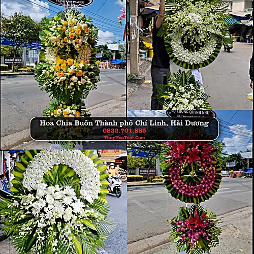 Vòng Hoa Tang Lễ tại Thành phố Chí Linh, Hải Dương (Cũ)