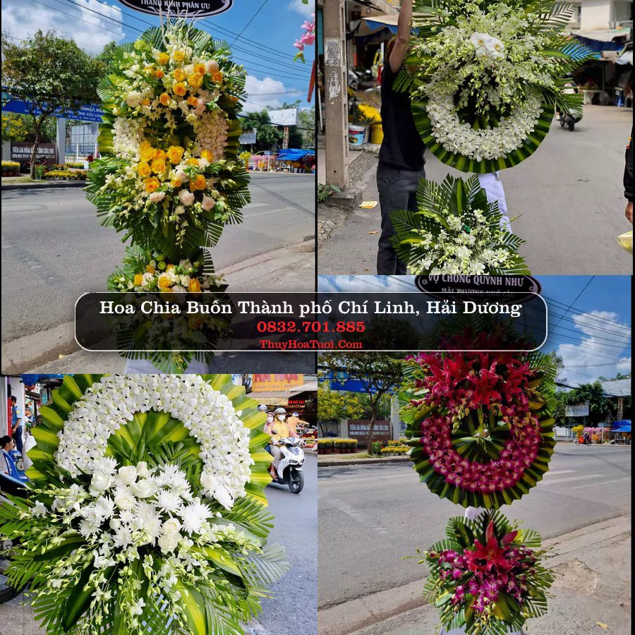 Vòng Hoa Tang Lễ tại Thành phố Chí Linh, Hải Dương (Cũ)