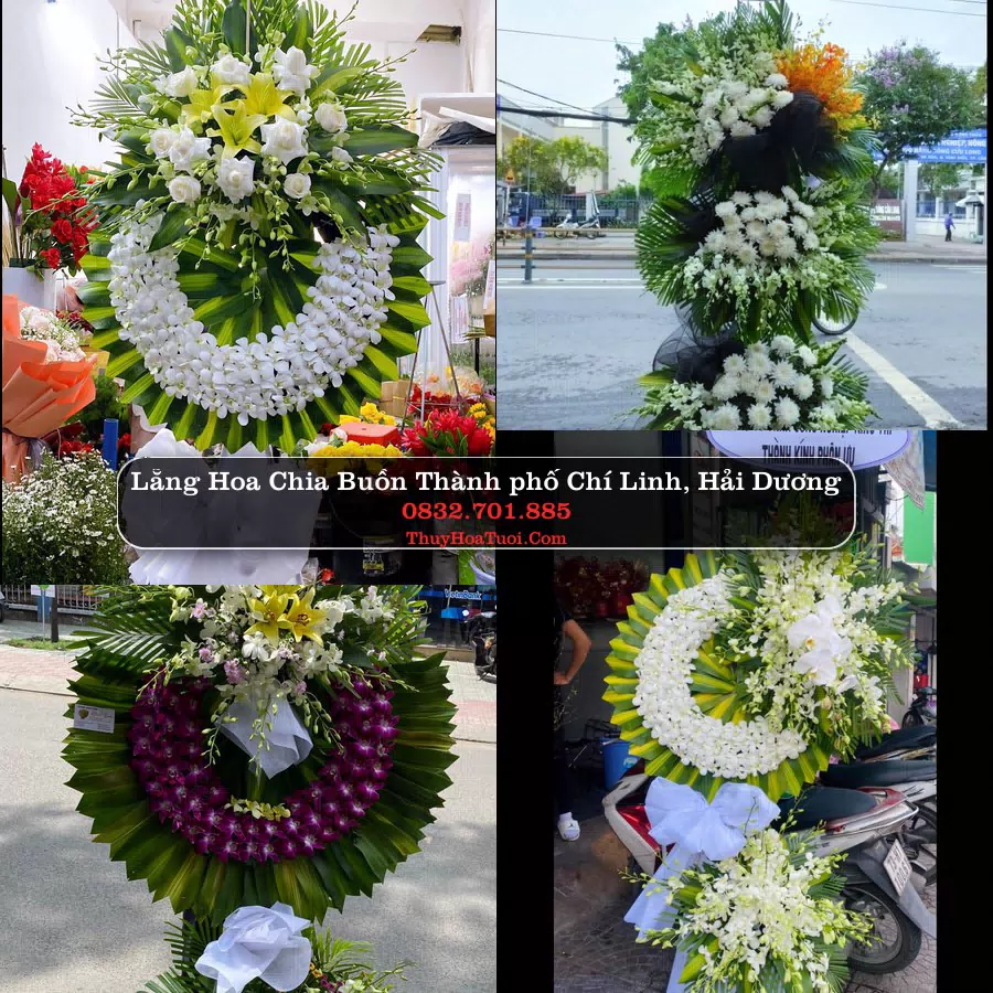 Kệ hoa tang lễ giao tại Thành phố Chí Linh, Hải Dương