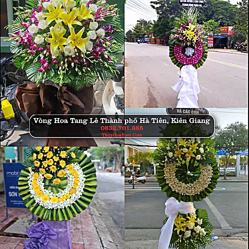 Vòng Hoa Tang Lễ tại Thành phố Hà Tiên, Kiên Giang (Cũ)