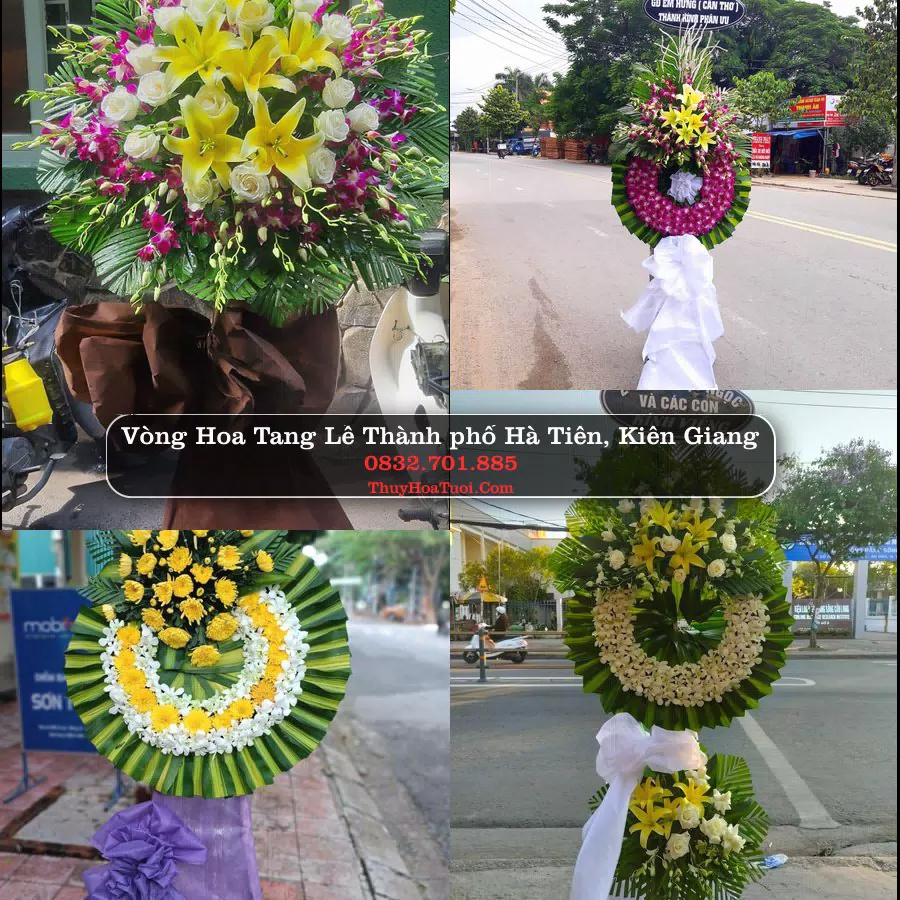 Vòng Hoa Tang Lễ tại Thành phố Hà Tiên, Kiên Giang (Cũ)