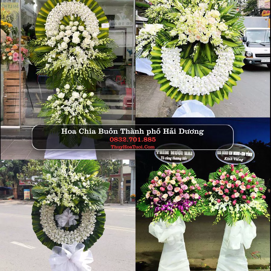 Vòng hoa chia buồn Thành phố Hải Dương - ThuyHoaTuoi.Com