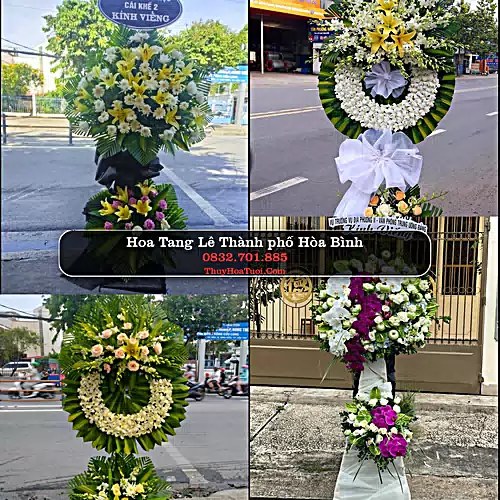 Vòng Hoa Tang Lễ tại Thành phố Hòa Bình (Cũ)