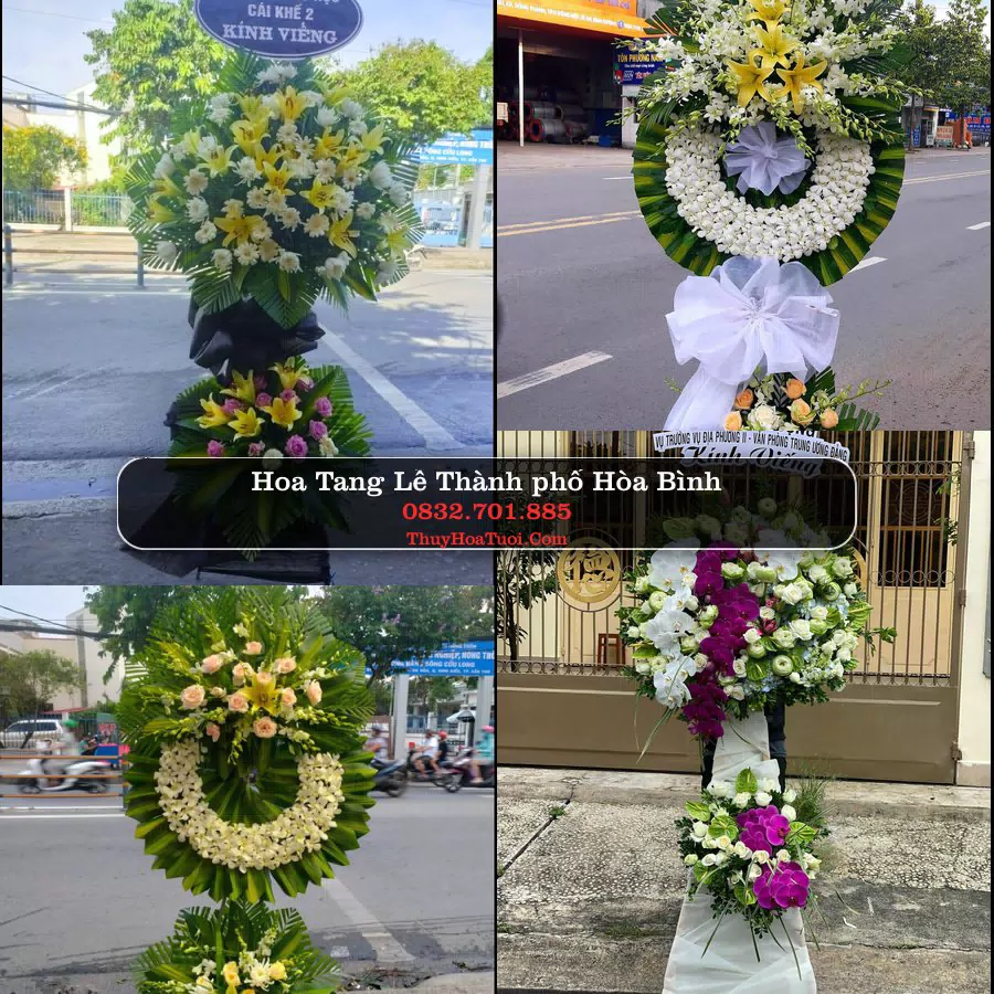 Vòng Hoa Tang Lễ tại Thành phố Hòa Bình (Cũ)