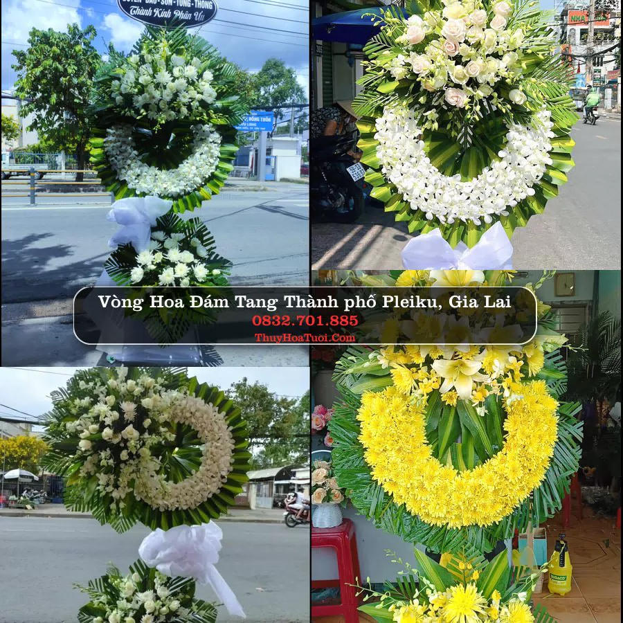 Đặt Hoa Đám Tang tại Thành phố Pleiku, Gia Lai (Cũ)