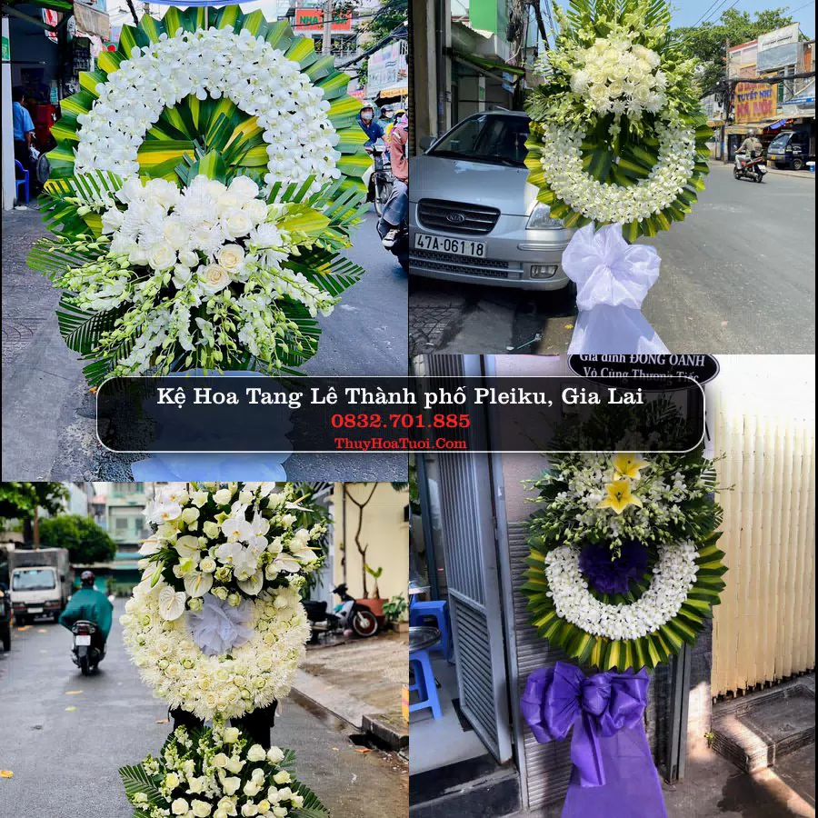Vòng hoa chia buồn Thành phố Pleiku, Gia Lai - ThuyHoaTuoi.Com