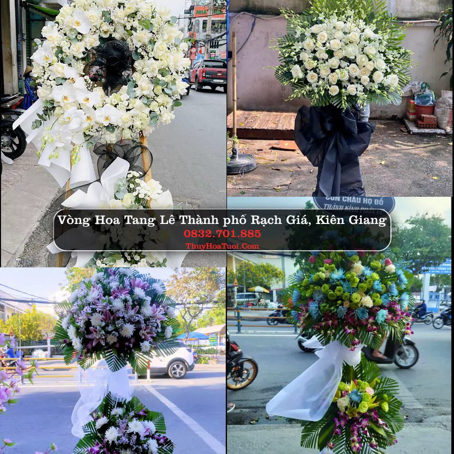 Vòng hoa chia buồn Thành phố Rạch Giá, Kiên Giang - ThuyHoaTuoi.Com