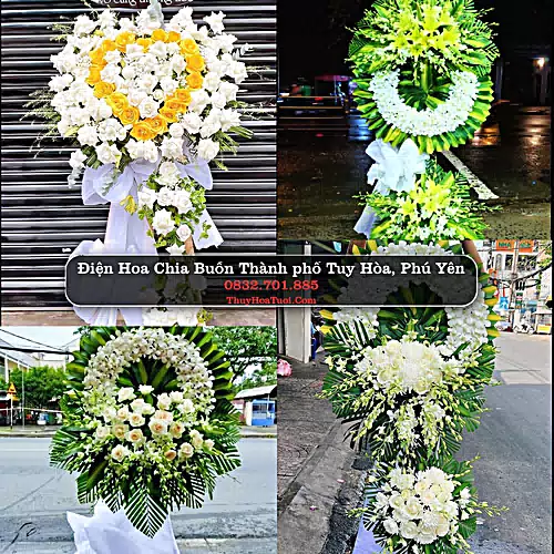Vòng Hoa Tang Lễ tại Thành phố Tuy Hòa, Phú Yên (Cũ)