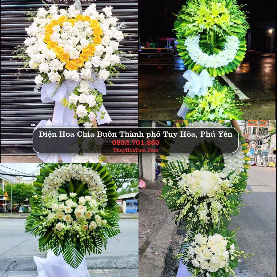 Vòng Hoa Tang Lễ tại Thành phố Tuy Hòa, Phú Yên (Cũ)