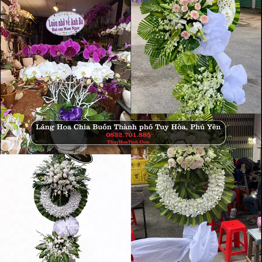 Vòng hoa chia buồn Thành phố Tuy Hòa, Phú Yên - ThuyHoaTuoi.Com