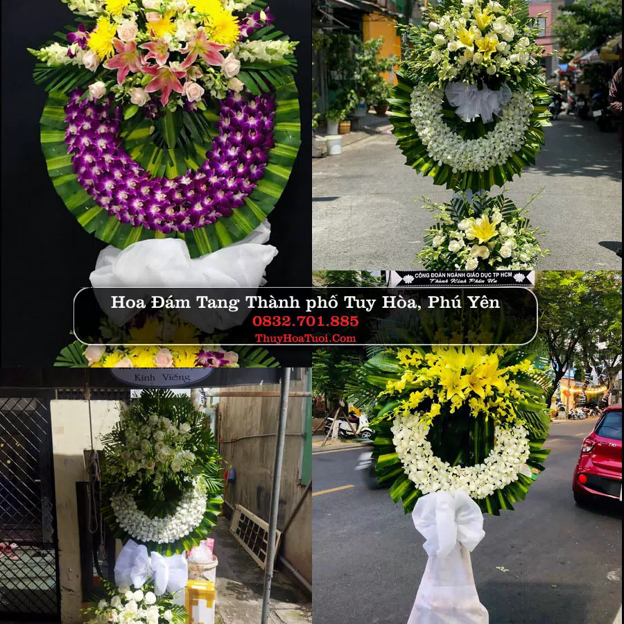 Kệ hoa tang lễ giao tại Thành phố Tuy Hòa, Phú Yên