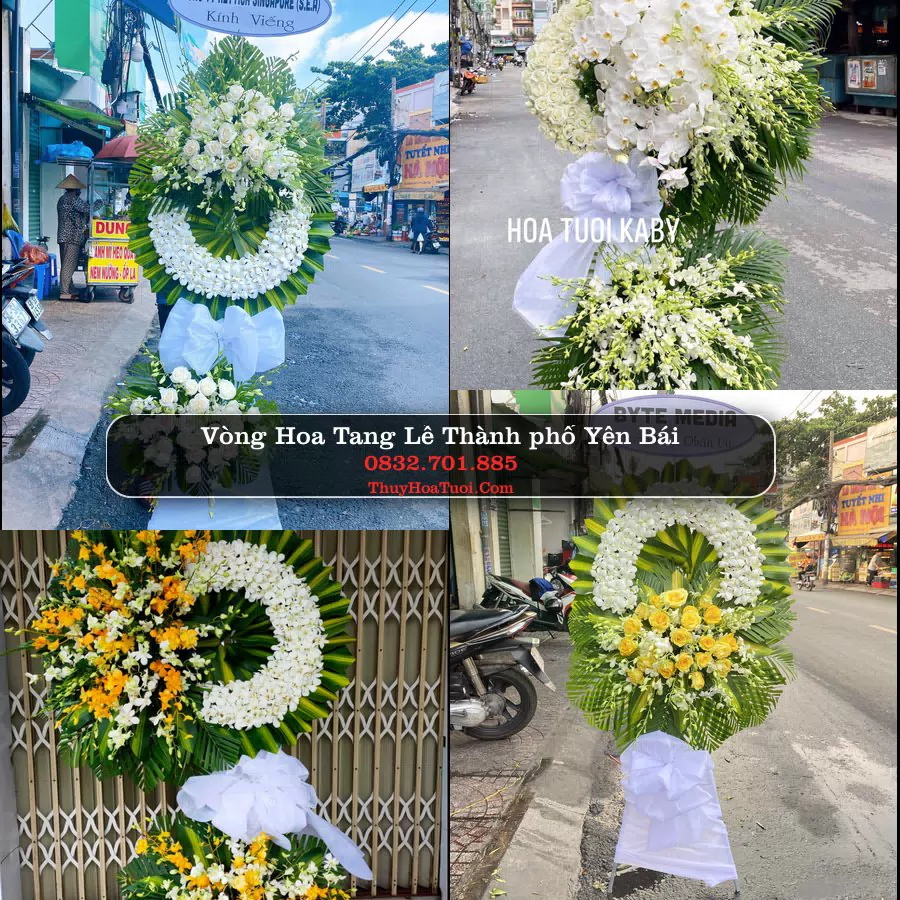 Vòng hoa chia buồn Thành phố Yên Bái - ThuyHoaTuoi.Com
