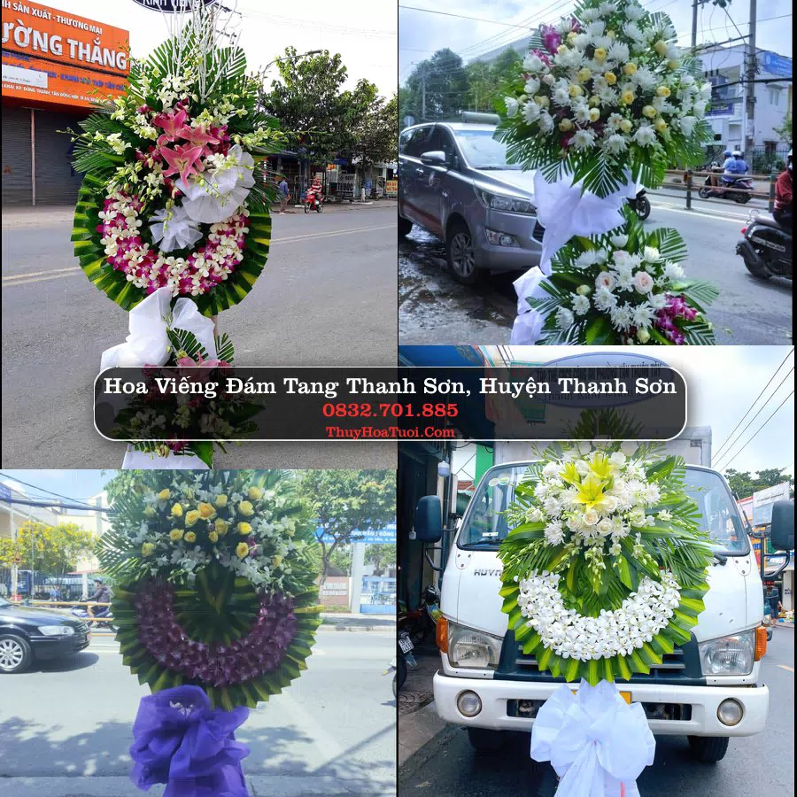 Kệ hoa tang lễ giao tại Thanh Sơn, Phú Thọ