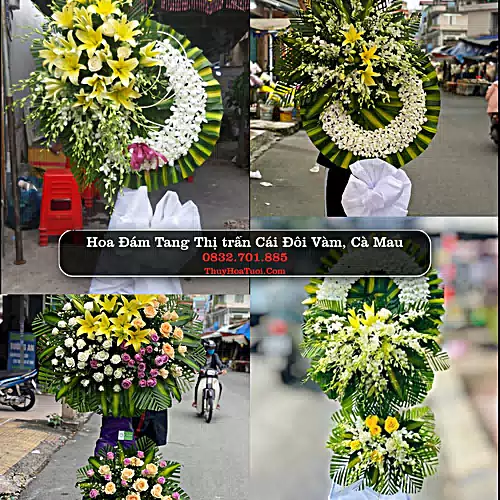 Vòng Hoa Tang Lễ tại Thị trấn Cái Đôi Vàm, Cà Mau (Cũ)