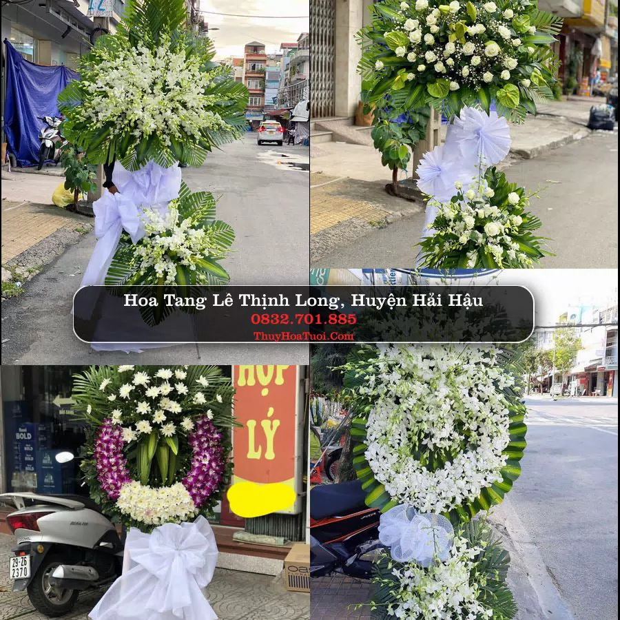 Kệ hoa tang lễ giao tại Thịnh Long, Nam Định