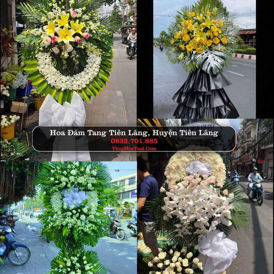 Vòng hoa chia buồn Tiên Lãng - ThuyHoaTuoi.Com