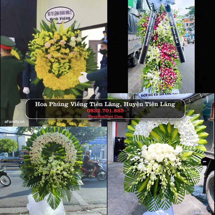 Kệ hoa tang lễ giao tại Tiên Lãng, Hải Phòng