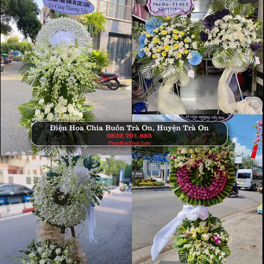 Vòng hoa chia buồn Trà Ôn - ThuyHoaTuoi.Com