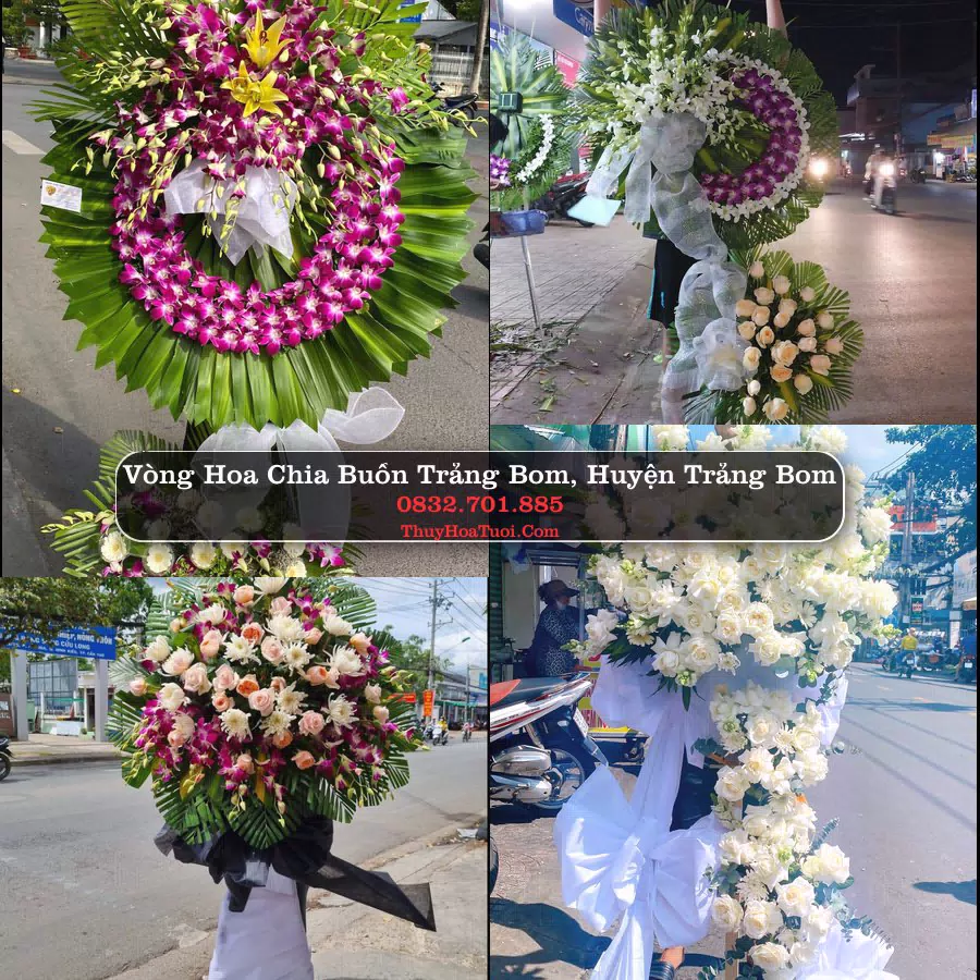 Kệ hoa tang lễ giao tại Trảng Bom, Đồng Nai