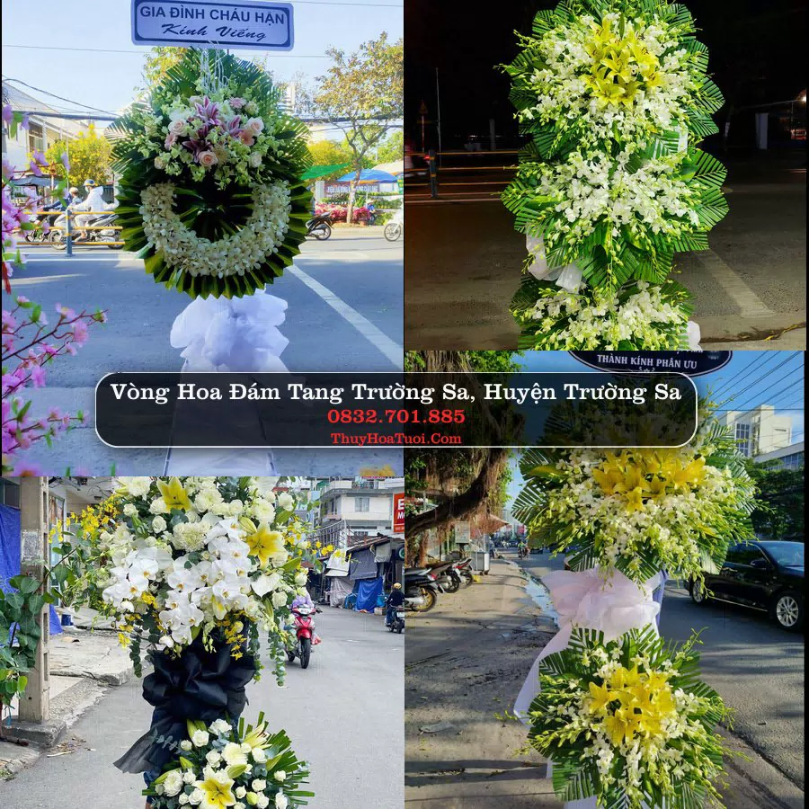Vòng hoa chia buồn Trường Sa - ThuyHoaTuoi.Com