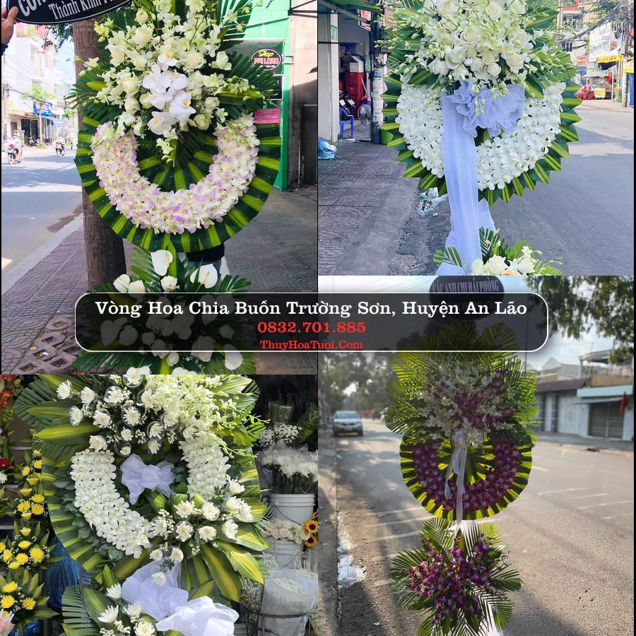 Vòng hoa chia buồn Trường Sơn - ThuyHoaTuoi.Com