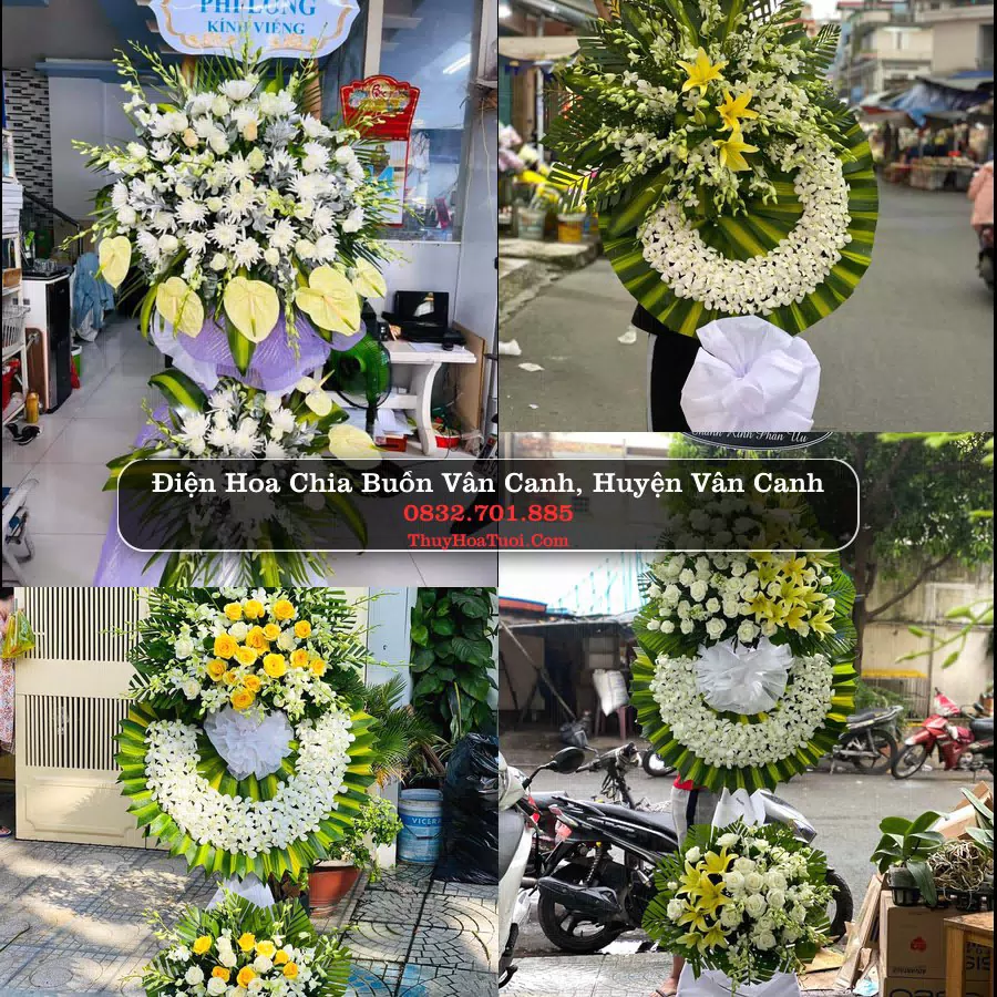 Kệ hoa tang lễ giao tại Vân Canh, Bình Định