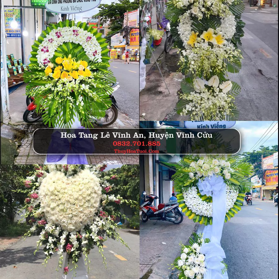 Vòng hoa chia buồn Vĩnh An - ThuyHoaTuoi.Com