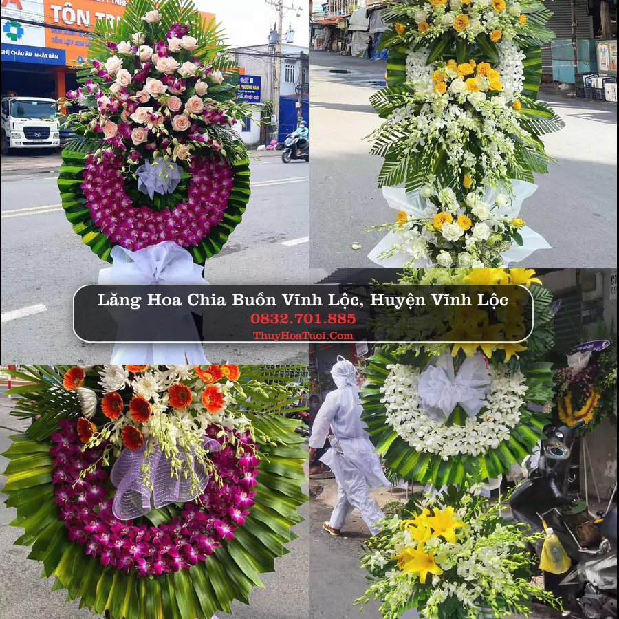 Kệ hoa tang lễ giao tại Vĩnh Lộc, Thanh Hóa