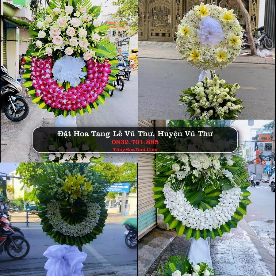 Vòng hoa chia buồn Vũ Thư - ThuyHoaTuoi.Com