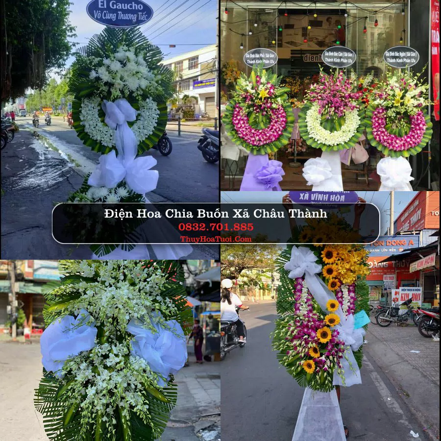Vòng hoa chia buồn Xã Châu Thành - ThuyHoaTuoi.Com