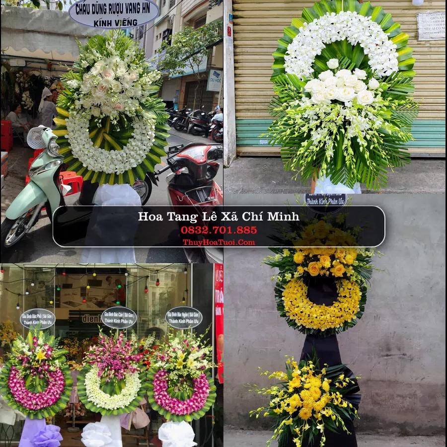 Vòng hoa chia buồn Xã Chí Minh - ThuyHoaTuoi.Com