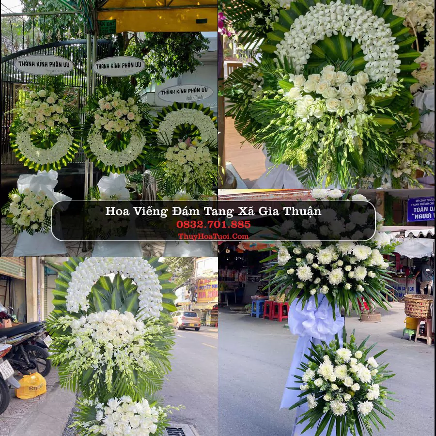 Kệ hoa tang lễ giao tại Xã Gia Thuận, Đồng Tháp