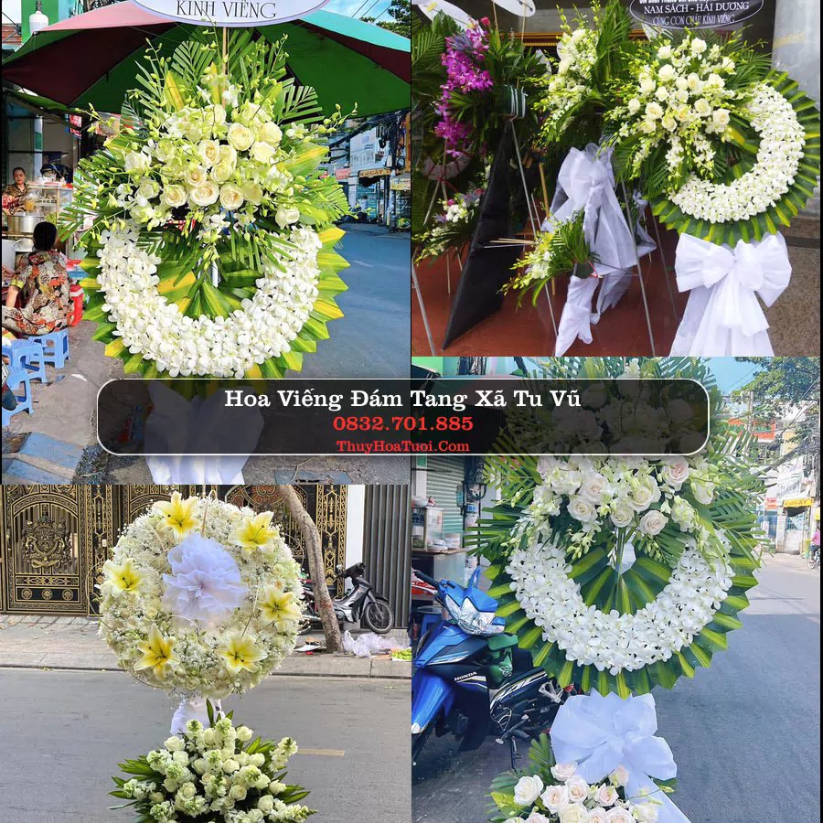 Kệ hoa tang lễ giao tại Xã Tu Vũ, Phú Thọ