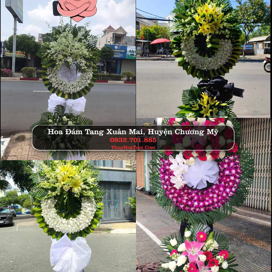 Kệ hoa tang lễ giao tại Xuân Mai, Chương Mỹ, Hà Nội
