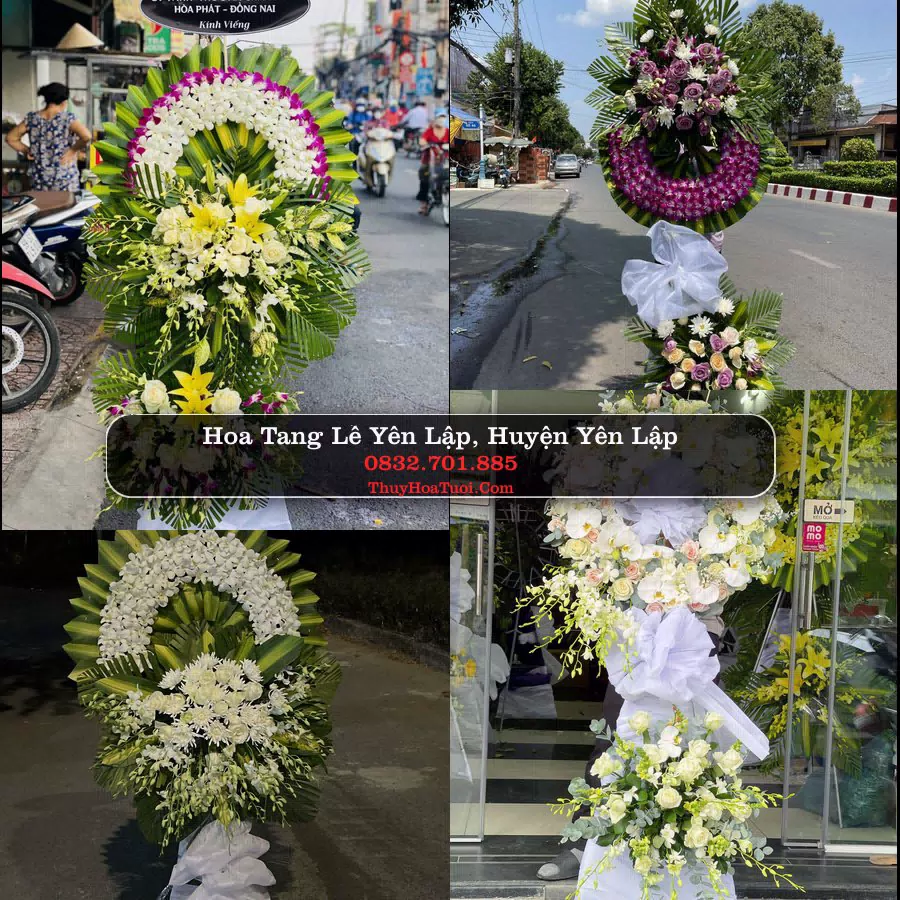 Kệ hoa tang lễ giao tại Yên Lập, Phú Thọ