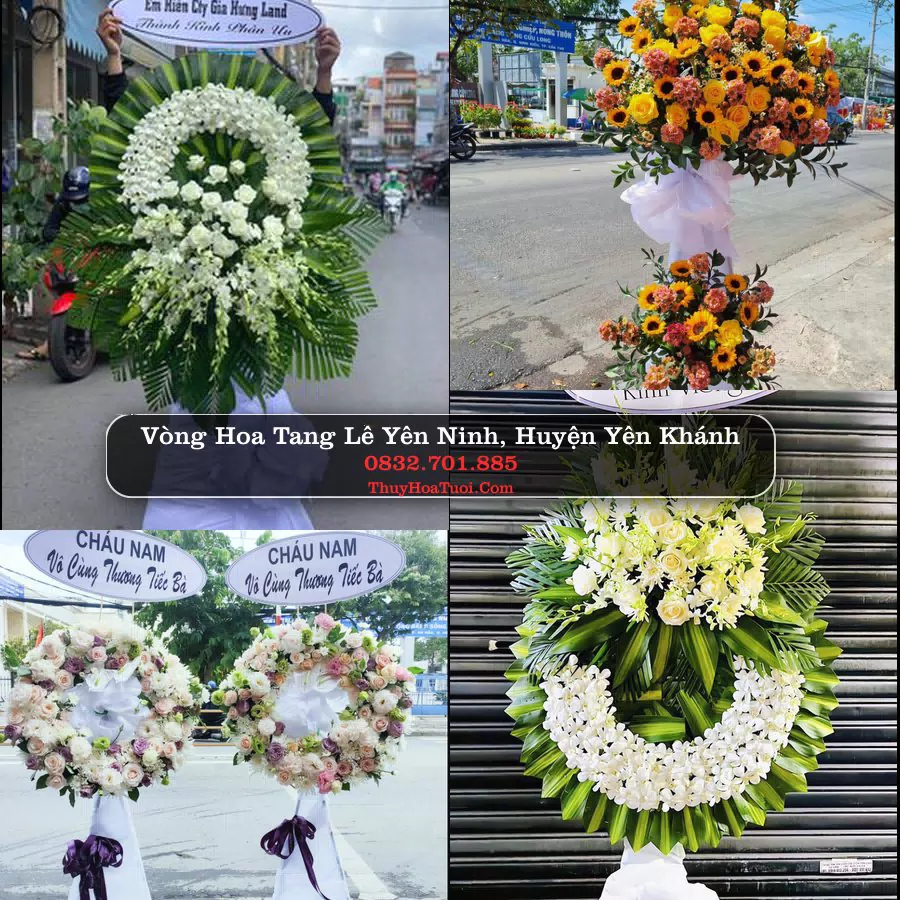 Vòng hoa chia buồn Yên Ninh - ThuyHoaTuoi.Com