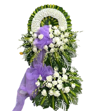 Vòng Hoa Tang Lễ 2 Tầng