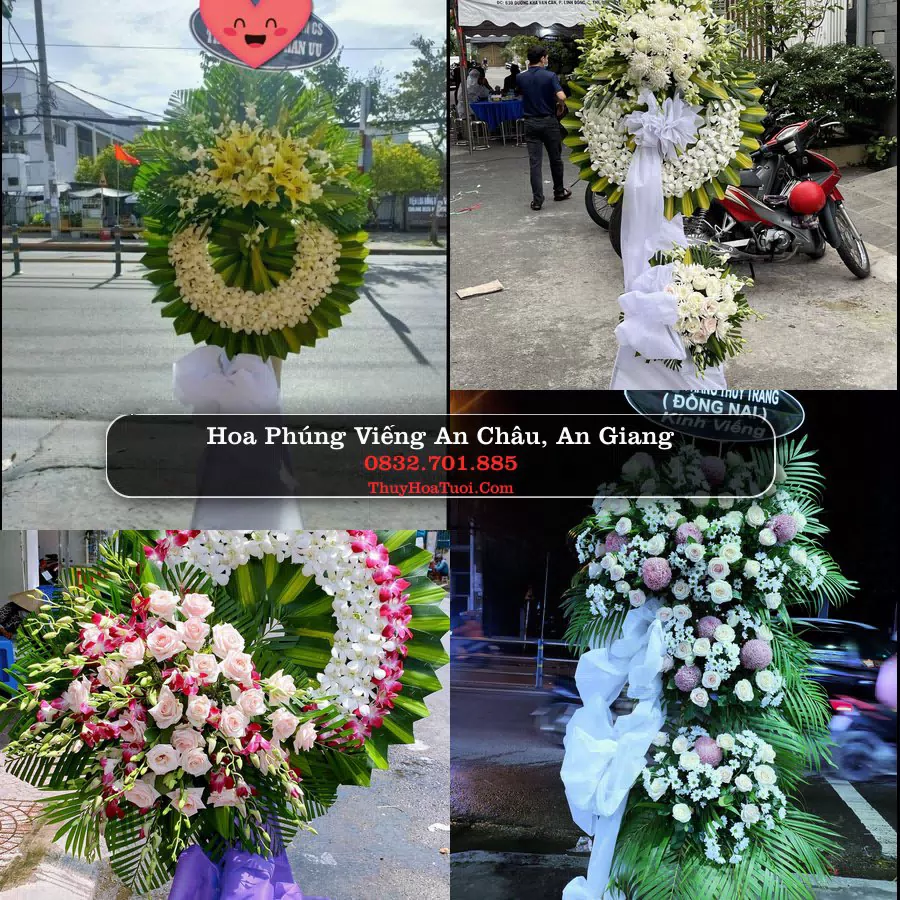 Vòng hoa chia buồn An Châu, An Giang - ThuyHoaTuoi.Com