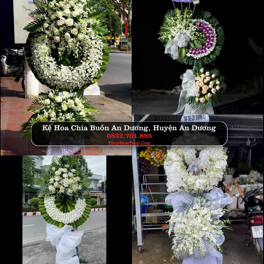 Vòng hoa tang lễ An Dương - ThuyHoaTuoi.Com