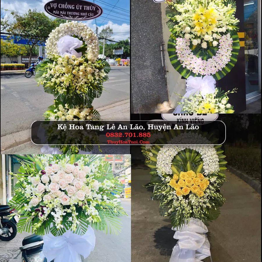 Vòng hoa chia buồn An Lão - ThuyHoaTuoi.Com